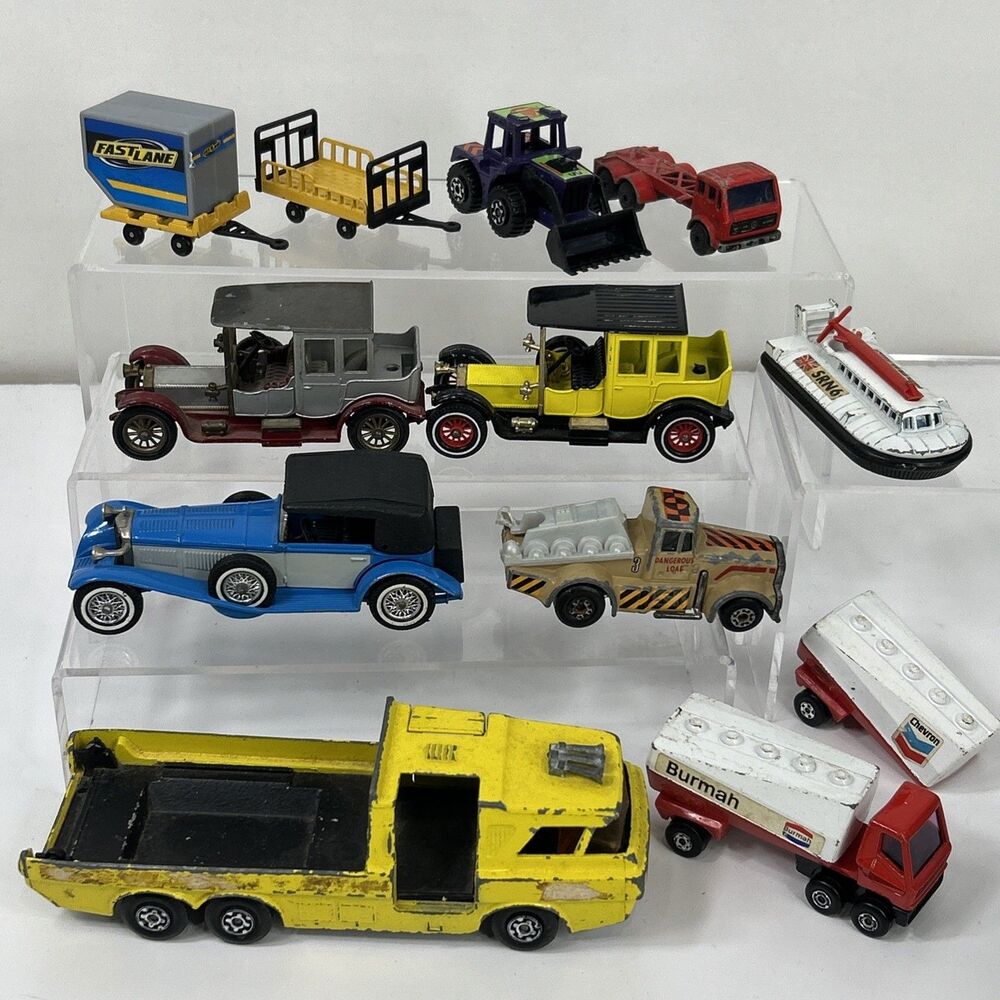 Matchbox Yesteryear Lot Mercedes Benz Rolls Royce Gas Tanker Chevron Hovercraft